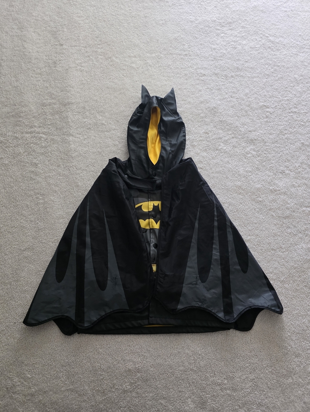 Western Chief Batman Everlasting Raincoat, Toddler Size 4T, GUC - Black - Picture 4 of 14